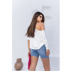 Blusa ampla texturizada atacado feminina Revanche Sevilha Off-White