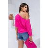 Blusa ampla texturizada atacado feminina Revanche Sevilha Pink
