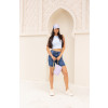 Blusa Regata Canelada Básica Atacado Feminina Revanche Pikine Azul Bebê