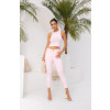 Blusa Regata Canelada Básica Atacado Feminina Revanche Pikine Rosa Bebê