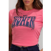 Camiseta Estampada Word Women Atacado Revanche Lagunillas Rosa
