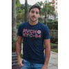 Camiseta Silkada Atacado Masculina Revanche Vince Azul Marinho