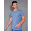 Camiseta Básica Atacado Masculino Revanche Foggia Azul Médio