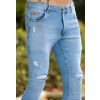 Calça Jeans Skinny Com Elastano Atacado Masculina Revanche Seixo