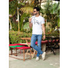 Camiseta Bordado Atacado Masculino Revanche Betim Branco