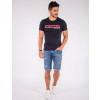 Bermuda Jeans Atacado Barra Virada Destroyed Masculina Revanche Caracas Azul Look