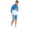 Bermuda Jeans Atacado Destroyed Amassadinho Masculina Revanche Villeneuve Look