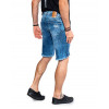 Bermuda Jeans Atacado Destroyed Masculina Revanche Louisville Costas