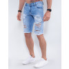 Bermuda Jeans Atacado Masculina Revanche Coréia do Sul Azul Lado