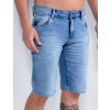 Bermuda Jeans Atacado Masculina Revanche Diego Azul Detalhe Lateral