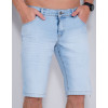 Bermuda Jeans Atacado Masculina Revanche Javi Azul Detalhe Frente