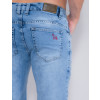 Bermuda Jeans Atacado Masculina Revanche John Azul Detalhe Costas