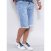 Bermuda Jeans Atacado Masculina Revanche Lancelin Azul Lado Dois