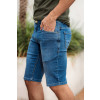 Bermuda Jeans Básica Bordada Atacado Masculina Revanche Belmonte