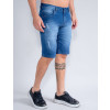 Bermuda Jeans Atacado Masculina Revanche Facundes Azul Lateral