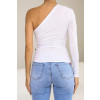 Blusa Manga Longa Ombro Só Atacado Feminino Revanche Arícia Branco