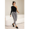 Blusa Manga Longa Ombro Só Atacado Feminino Revanche Arícia Preto