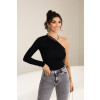 Blusa Manga Longa Ombro Só Atacado Feminino Revanche Arícia Preto