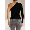 Blusa Manga Longa Ombro Só Atacado Feminino Revanche Arícia Preto