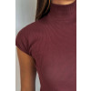 Blusa Gola Alta Atacado Feminino Revanche Bonônia Marrom Escuro
