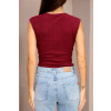 Blusa Com Botões Na Vista Atacado Feminino Revanche Andríaca Vinho