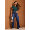 Blusa Franzida Atacado Feminina Revanche Livadiá Verde Pinho