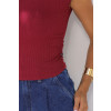 Blusa Franzida Atacado Feminina Revanche Livadiá Vinho