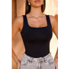 Blusa Regata Alça Larga Atacado Feminina Revanche Petélia Preto