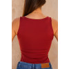Blusa Regata Alça Larga Atacado Feminina Revanche Petélia Vinho