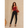Blusa Cropped Ombro Só Com Acessorio Atacado Feminina Revanche Medaba Vinho