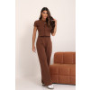Blusa Moletom Gola Careca Atacado Feminina Revanche Amalfi marrom