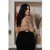 Blusa Curvy Alça Larga Atacado Feminina Revanche Pallantia Caramelo