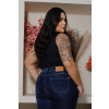 Blusa Curvy Alça Larga Atacado Feminina Revanche Pallantia Preto