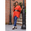 Blusa Ampla Manga Flutuante Atacado Feminina Revanche Laranda Laranja