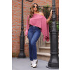 Blusa Ampla Manga Flutuante Atacado Feminina Revanche Laranda Malva