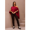 Blusa Ampla Manga Flutuante Atacado Feminina Revanche Laranda Marsala