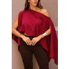 Blusa Ampla Manga Flutuante Atacado Feminina Revanche Laranda Marsala