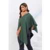 Blusa Ampla Manga Flutuante Atacado Feminina Revanche Laranda Verde