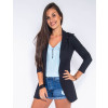 Blazer Atacado Max Feminino Revanche Berna Preto Frente