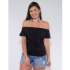 Blusa Ampla Atacado Feminina Revanche Francina Preto Frente