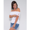 Blusa Ampla Atacado Feminina Revanche Francina Branco Lado