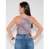 Blusa Atacado Animal Print Feminina Revanche Dyanna Rosa Costas