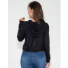 Blusa Atacado Capuz Feminina Revanche New York 1984 Preto Costas