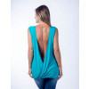 Blusa Atacado com Abertura nas Costas Feminina Revanche Proença Verde Costas