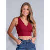 Blusa Atacado Cropped Feminina Revanche Fernanda Bordo Frente