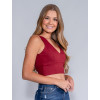 Blusa Atacado Cropped Feminina Revanche Fernanda Bordo Lateral