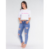 Blusa Atacado Cropped Feminino Revanche No Photos Branco Look