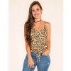 Blusa Atacado de oncinha Feminino Revanche Vick Animal Print Frente