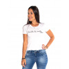 Blusa Atacado Estampa Feminina Revanche Hasta La Vista Branca Frente