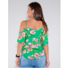 Blusa Atacado Feminina Revanche Charlene Verde Costas